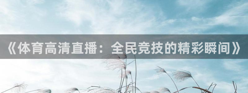 500比分网足球即时比分：《体育高清直播：全民竞技的精彩瞬间》